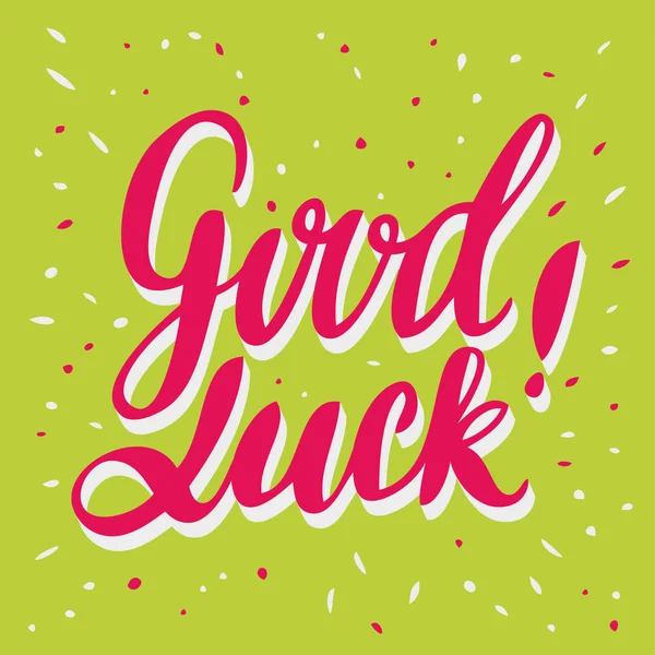 Good luck. Farewell card. Vector lettering. — Stock Vector