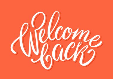Welcome back banner. clipart