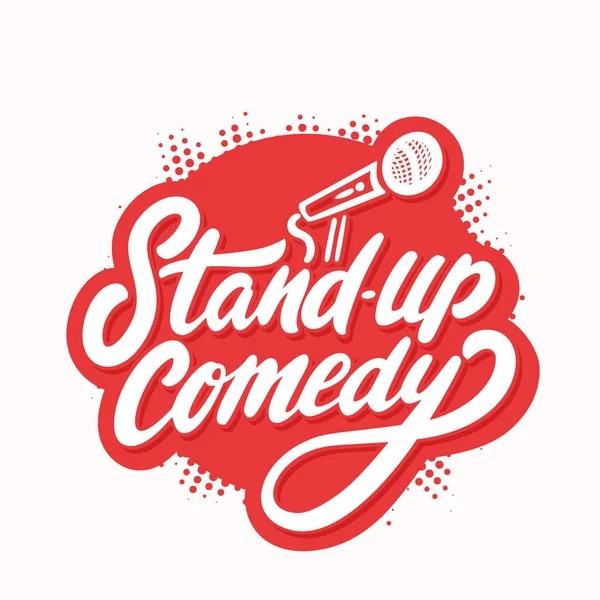 Stand-up-Comedy. Vektorschrift. — Stockvektor