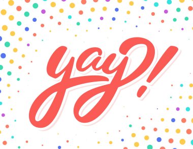 Yaşasın. Vektör yazı.