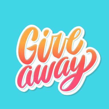 Giveaway Afiş. Yazı.