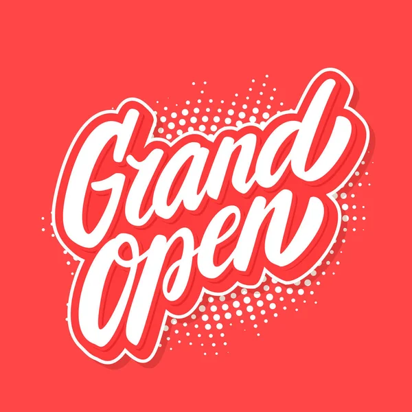 Grand open banner. — Stockvector