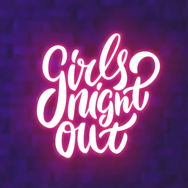 Girls Night Out. Bachelorette Party Vektor Banner. — Stockvektor