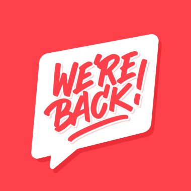 Geri döndük. Vektör harfleri.