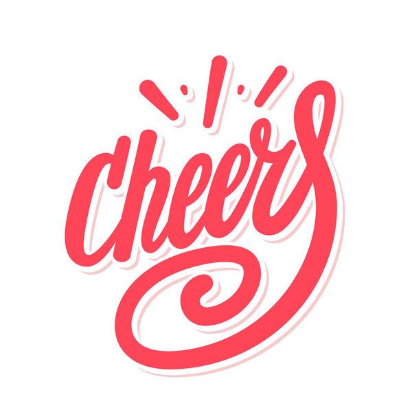 Будем здоровы. Поздравительная открытка. Векторное письмо.