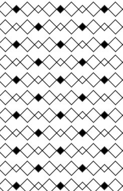 Siyah beyaz çizgili zikzak şeklinde desen