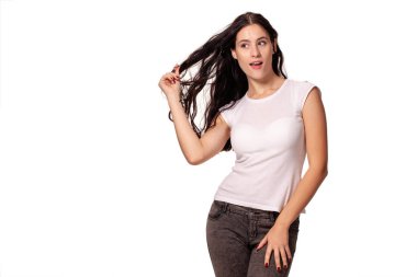 güzel bir rüya kız portre resim