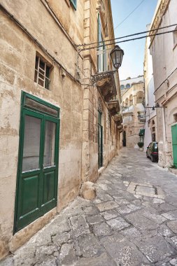 Eski şehir Ostuni, Bari, İtalya Harika mimarisi.
