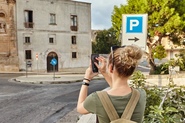 Wunderbare architektur der altstadt ostuni, bari, italien. — Stockfoto