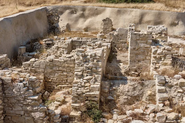 Ruinas de Santuario de Apollo Hylates ubicado en la playa del mar Mediterráneo. Cerca de una antigua ciudad griega de Kourion. Limassol, Episcopías, Chipre. —  Fotos de Stock