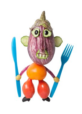 Bir aşçı basit gıda maddeleri ile yapma fikri