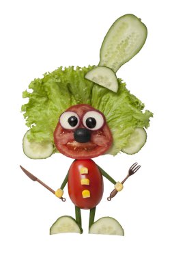 Bir aşçı sebze üzerinden yapma fikri