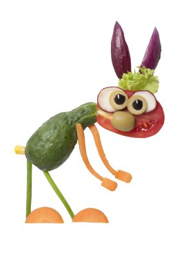 Taze sebze ile bir tavşan yapma Makbuzu