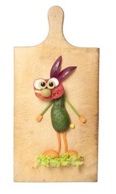 Sağlık sebze ile bir tavşan yapma Komik fikir