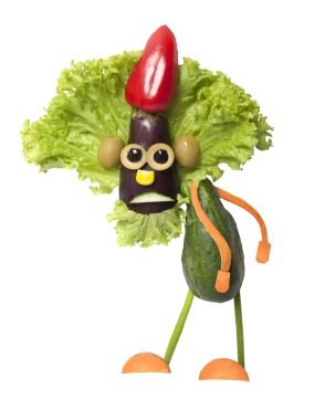 Taze sebzelerle gnome yapmanın yaratıcı yolu