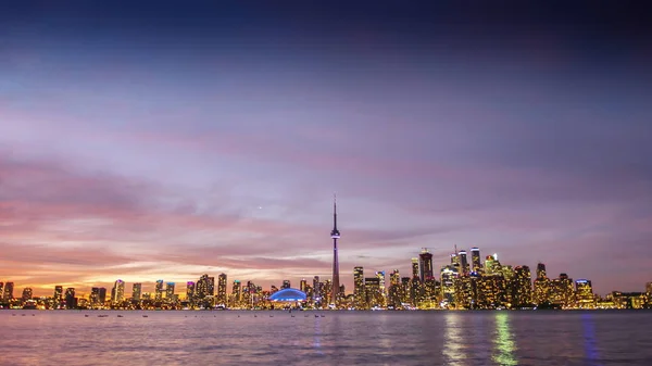 Ciudad de Toronto Puesta de sol — Foto de Stock