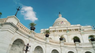 Washington 'da Capitol binası, DC. geniş düşük açı çekim