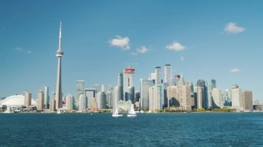 Toronto, Kanada, Ekim 2017:Açık bir günde Toronto Cityscape.