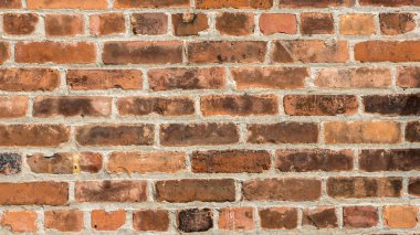 Eski bir Amerikan binasının tuğla duvar