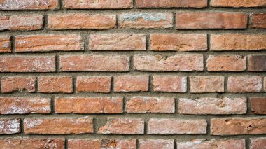 Eski bir tuğla duvarın dokusu. Otantik Eski Amerikan Binası