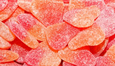 Renkli şeker şeker tatlı karışımı