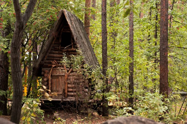 Mese ház baba Yaga a parkban — Stock Fotó