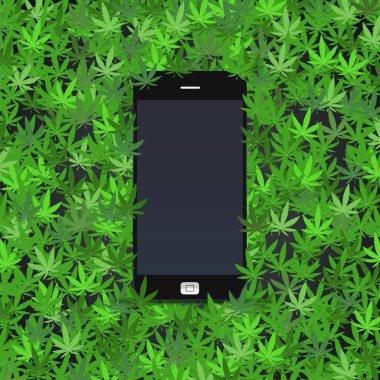 Esrar yaprakları cep telefonu