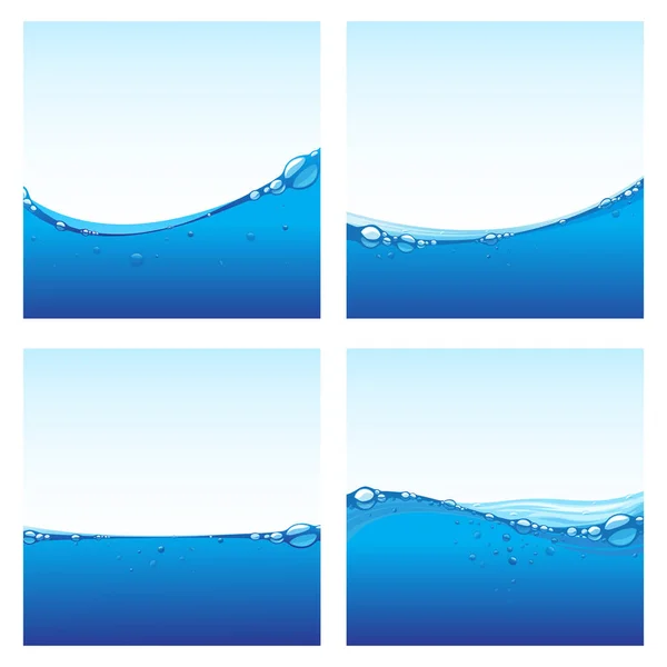 Hullám víz banner — Stock Vector