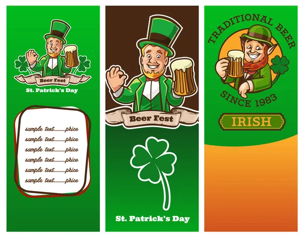 St. Patrick etiqueta del día — Archivo Imágenes Vectoriales