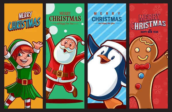Merry Christmas banners — Stock Vector