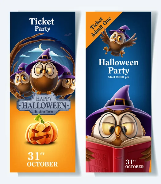 Biglietto Invito Festa Halloween — Vettoriale Stock