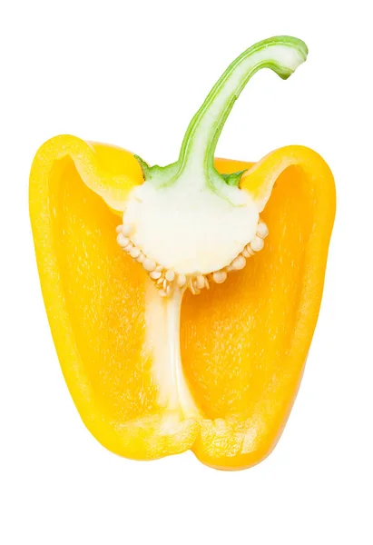 Bell Pepper Cut White Background — Stock Photo, Image