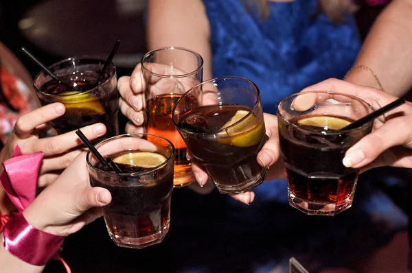 Party Einem Nachtclub Mit Drinks Und Tanz — Stockfoto