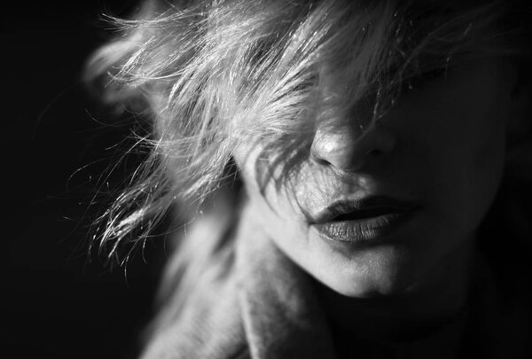 Portrait of a girl with gorgeous hair