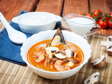 Shimp tom Yum karides çorbası, Tay cuisin