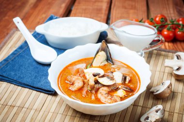 Shimp tom Yum karides çorbası, Tay cuisin