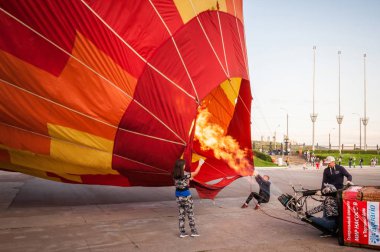 Nizhny Novgorod, Rusya - 20 Temmuz 2019: havacılık sporu fes