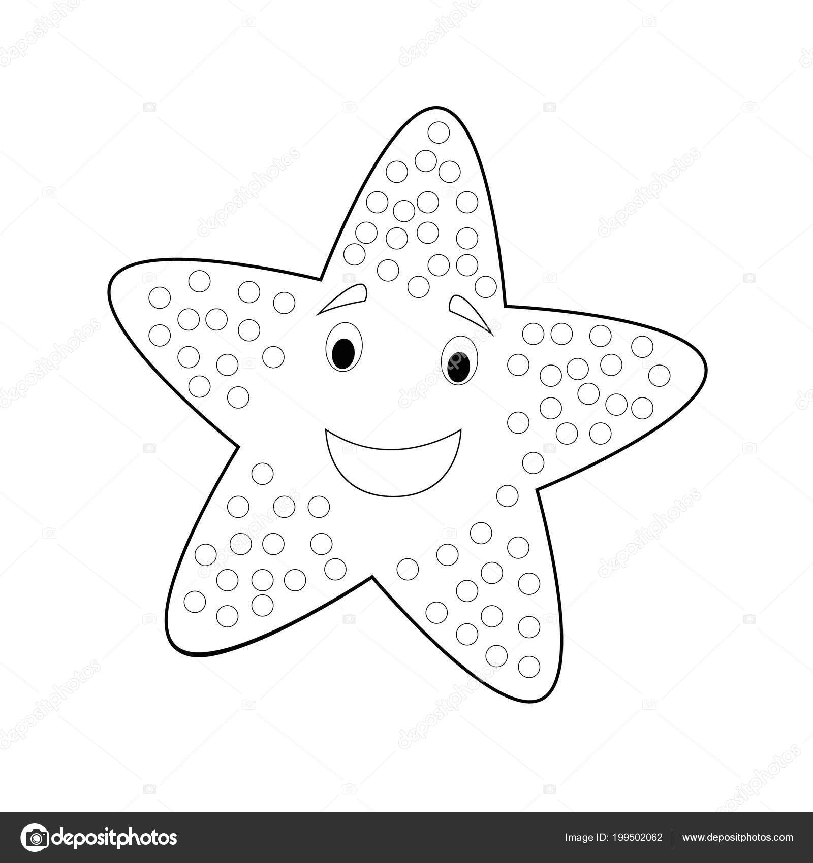 Estrella De Mar Animada Para Colorear Novalena