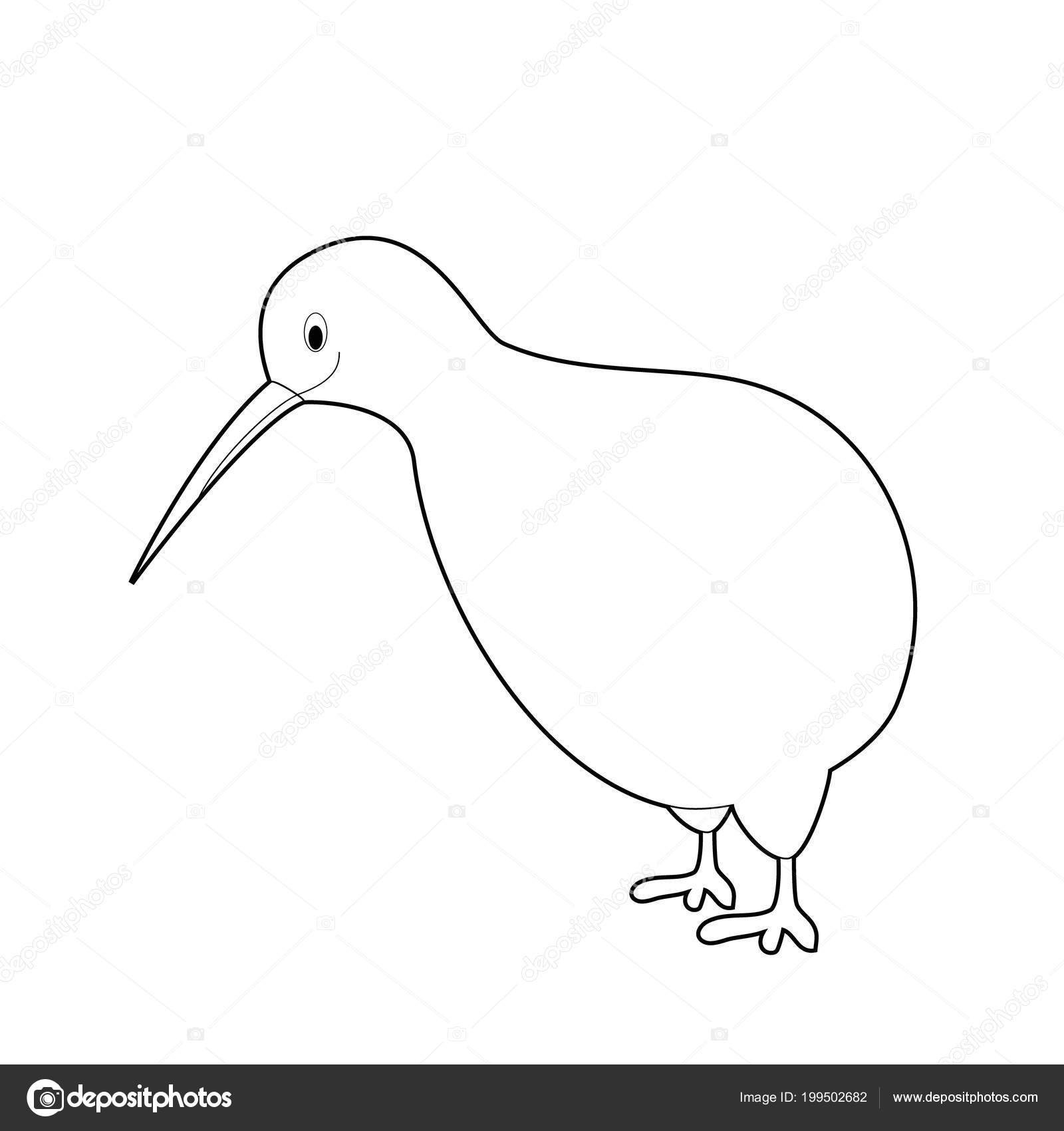 Kiwi Kleurplaat