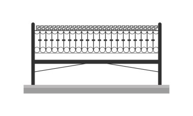 Sevimli çizgi vektör çizim metal bir tezgah