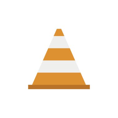 Sevimli çizgi vektör çizim çalışma koni