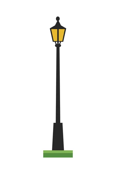 Cute Cartoon Vector Illustration Streetlight — Stock Vector