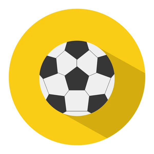 Εικονίδιο Της Μπάλας Ποδοσφαίρου Επίπεδη Στυλ Εικονογράφηση Διάνυσμα Σχολικές Και — Διανυσματικό Αρχείο