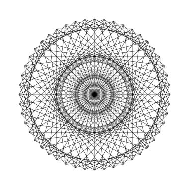 Geometrik şekil kutsal geometri elemanları. Vektör çizim.