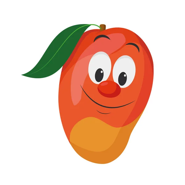 Collezione Personaggi Della Frutta Illustrazione Vettoriale Personaggio Divertente Sorridente Del — Vettoriale Stock