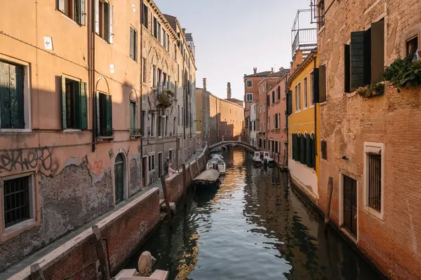 Венеция Италия Августа 2016 Года Пустынный Канал Венеции Италия Одна — стоковое фото
