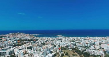 Girit rethymno 2018 yaz gelen havadan görünümü