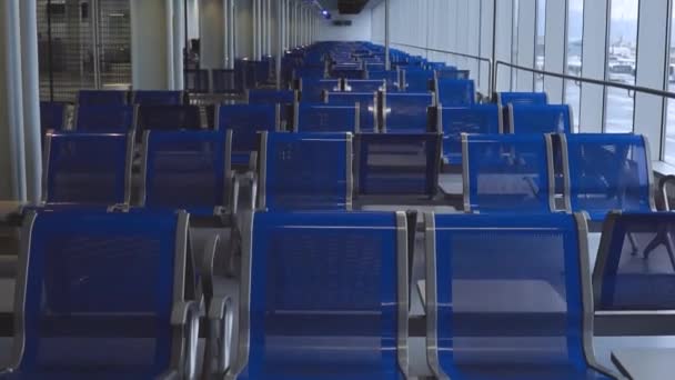 Sala de espera do aeroporto — Vídeo de Stock