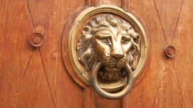 Aslan kapı kolu başkanı. Eski kapı kolu