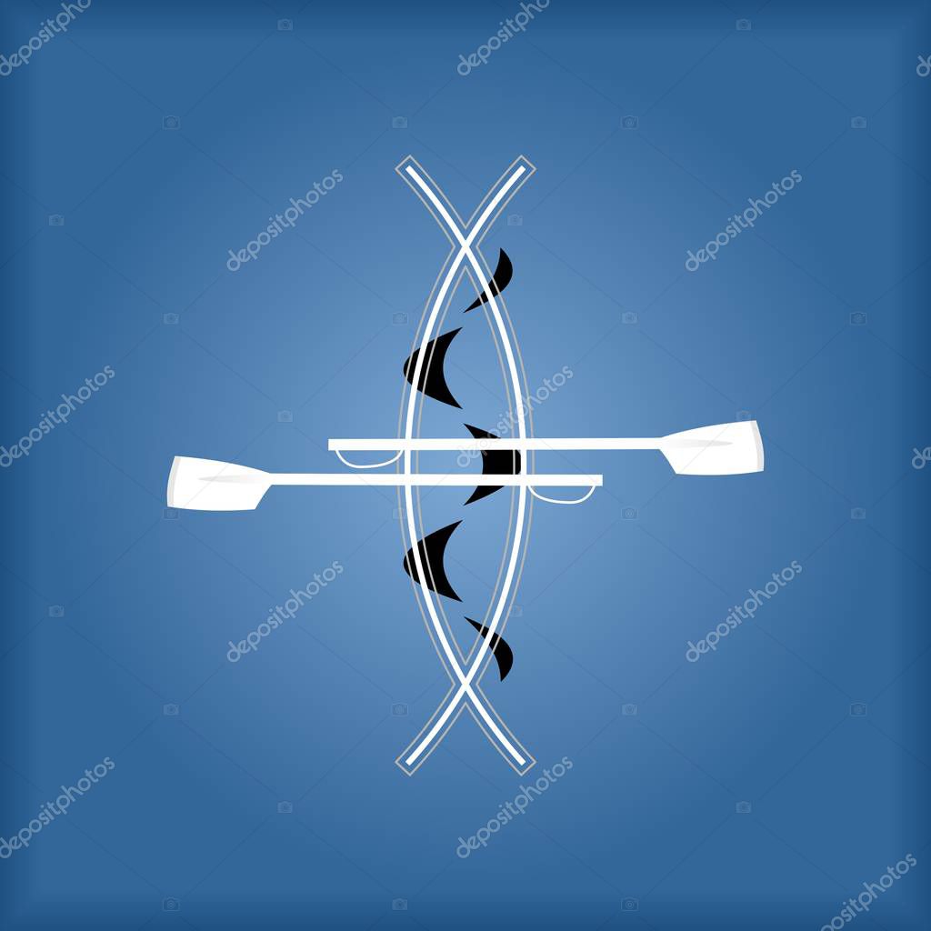 Vector image Logo rowing club